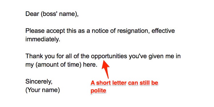 What to Write in a Resignation Letter