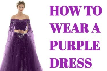 How to Wear a Purple Dress