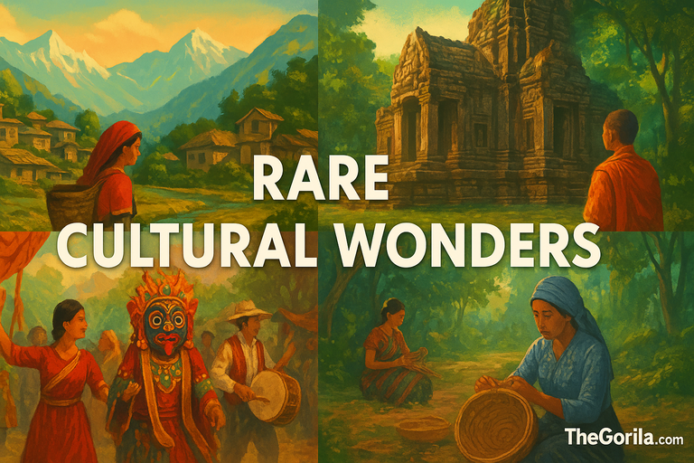Rare Cultural Wonders showcasing remote villages, ancient temples, traditional festivals, and local artisans around the world.